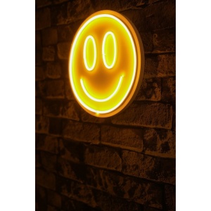 Decor de perete Re-Bloom, LED, PVC, alb/galben, 27 cm - Img 5