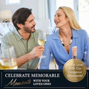 Elixir Glassware set 3 pahare vin cristal transparent, cu picior, 530 ml, suflate manual, Premium Hand-Blown - Verificat B · Re-Bloom - Img 2