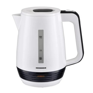 Fierbator Heinner HEK-17WH, 1.7 L, element incalzire inox, oprire automata, plastic, Negru/Alb, Resigilat, Grad A - Img 3