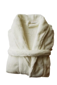 Halat de baie, bumbac 100%, marime S/M, crem - Verificat A · Re-Bloom