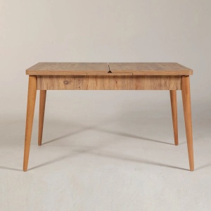 Hanah Home masa extensibila, PAL melaminat/picioare arin, 130x80x77 cm (deschisa 165x80x75 cm), capacitate 40kg, pin atlantic - Verificat A · Re-Bloom - Img 5