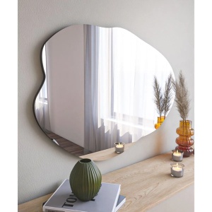 Hanah Home oglinda decorativa, MDF 100%, 60x85x2.2 cm, negru - Verificat A · Re-Bloom - Img 3
