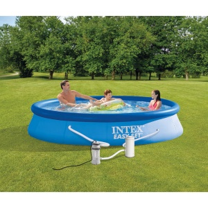 Intex 28684 incalzitor electric piscina 220W, senzor temperatura cu oprire automata, +3-4°C, pentru piscine pana la 457 cm, termometru inclus - Verificat A · Re-Bloom - Img 5