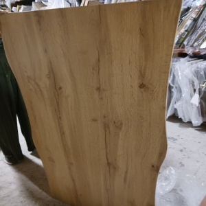 Kiwari Daro masuta de cafea MDF/metal, 120x60x45 cm, blat MDF finisaj stejar natural, cadru metal negru, design industrial, stejar/negru - Verificat A · Re-Bloom - Img 6