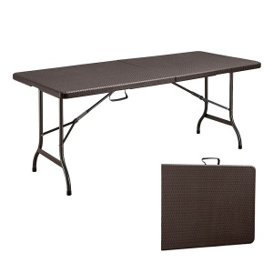 Kiwari Event masa plianta HDPE, cadru metalic ranforsat, 180x75x72cm, Maro - Verificat A · Re-Bloom