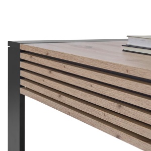 Krukah masuta de cafea 108x42x60 cm, 1 sertar, MDF lacuit, stejar artizanal/grafit - Verificat A · Re-Bloom - Img 4