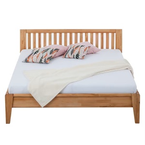 LayaWOOD cadru pat 180x200 cm, lemn masiv fag uleiat, inaltime 92 cm, natur - Verificat A · Re-Bloom - Img 3