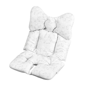 Navaris saltea universala carucior, suport cap si corp, poliester, 64x40cm, Gri - Verificat A · Re-Bloom