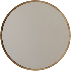 Oglinda de perete Re-Bloom, PAL/sticla, natur, 60 x 60 cm - Img 2