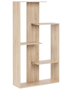 Produs Resigilat Biblioteca cu 3 niveluri Re-Bloom Kahntah, PAL, 60x29x163 cm, 3 rafturi, natur - Verificat A