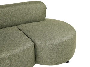 Produs Resigilat Canapea 3 locuri Re-Bloom Blavand, textil/placaj, 183x87x76 cm, arcuri elicoidale+sinuoase, spuma, 100 kg/persoana, verde masliniu - Verificat A - Img 5