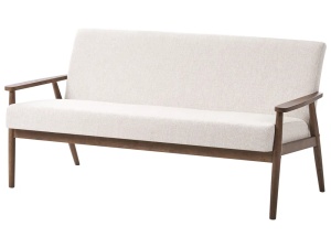 Produs Resigilat Canapea 3 locuri Re-Bloom Esrum, textil/MDF/cauciuc, 151x72x79 cm, spuma, 110 kg/persoana, maro inchis/bej - Verificat A - Img 3