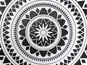 Produs Resigilat Masa bistro Re-Bloom Comiso, fier/ceramica, 60x60x75 cm, 2 persoane, 50 kg, rezistenta UV, negru/alb - Verificat A - Img 6