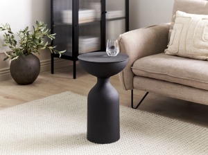 Produs Resigilat Masuta laterala Re-Bloom Cota, metal, 36x36x56 cm, 10 kg, negru - Verificat A - Img 3