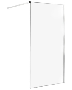 Produs Resigilat Paravan de dus Re-Bloom Waspam, 100x190 cm, sticla securizata 6mm, aluminiu/inox, usa reversibila, argintiu - Verificat A
