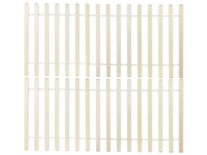 Produs Resigilat Pat Re-Bloom Dauphin, 140x200 cm, lemn de pin/MDF, somiera 2x16 lamele, tablie 82x149 cm, 240 kg, natur - Verificat A - Img 5