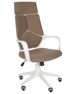 Produs Resigilat Scaun de birou Re-Bloom Delight II, textil/plastic, 64x64x116-126 cm, 120 kg, rotire 360°, maro/alb - Verificat A - Img 1
