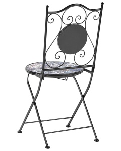 Produs Resigilat Set 2 scaune de gradina Re-Bloom Civita, fier/ceramica, 40x45x90 cm, 150 kg, multicolor - Verificat A - Img 5