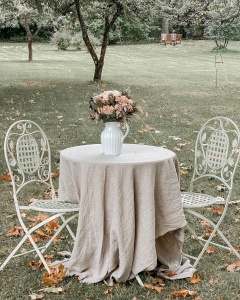 Produs Resigilat Set 2 scaune gradina pliabile Re-Bloom Bivio, metal, 43x52x93 cm, 120 kg, alb-galbui - Verificat A - Img 3