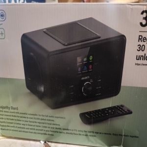 Radio internet global Bluetooth DAB+, 2.1, cu subwoofer integrat, 100 W, Radio FM, Spotify Connect, telecomanda, negru, Resigilat, Grad A - Img 5