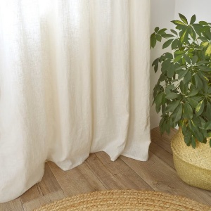 Saole draperie opaca 140x270 cm, bumbac/in, lavabila 30°C, crem - Verificat A · Re-Bloom - Img 6