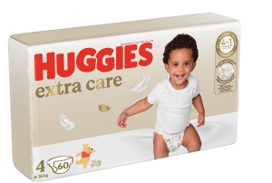 Scutece Huggies Extra care 4, 8-16 kg, 60 buc, Resigilat, Grad A - Img 3