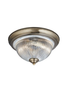 Searchlight plafoniera E14 40W IP44, alama antica sticla transparenta, diametru 285 mm, baie - Verificat A · Re-Bloom