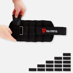 Set 2 greutati VIA FORTIS, pentru glezna si incheietura, 1.6 Kg, greutate reglabila, Resigilat, Grad A - Img 3