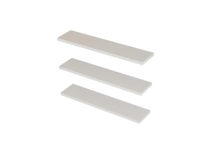 Set 3 rafturi de perete Re-Bloom, PAL melaminat, alb, 60 x 14,5 x 1,8 cm, Resigilat, Grad A