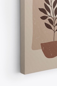 Set 4 tablouri decorative canvas 50x70 cm, panza/lemn, multicolor - Verificat A · Re-Bloom - Img 2