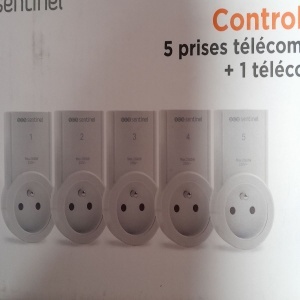 Set 5 prize cu telecomanda, SCS SENTINEL, tip E, raza de actiune 30 m, alb, Resigilat, Grad A - Img 2