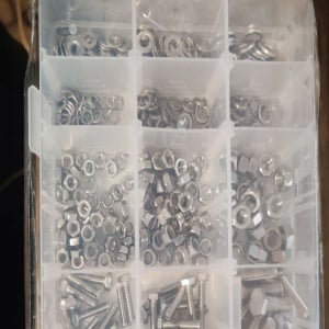 Set 510 suruburi, Suruburi, Piulite, Saibe, M4 M5 M6, din Otel Inoxidabil 304, Cap Plat, Cutie de depozitare transparenta, Argintiu, Resigilat, Grad A - Img 5