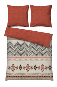 Set husa pilota + 2 fete de perna, bumbac ranforce, 260x220 cm + 2x80x80 cm, multicolor - Verificat A · Re-Bloom - Img 2
