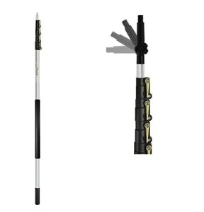 Set maner telescopic si culegatoare pentru fructe DocaPole, aluminiu, auriu/argintiu/negru, 3,6 m - Img 4