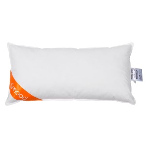 Smood perna 80x40 cm, 85% pene 15% puf 600g, husa 100% bumbac, lavabila 60°C, alba - Verificat A · Re-Bloom