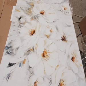 Tablou decorativ canvas 45x70 cm, panza/lemn, multicolor - Verificat A · Re-Bloom