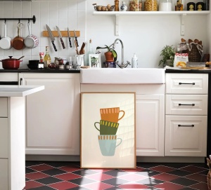 Tablou decorativ hartie/lemn, 33x48 cm, multicolor - Verificat A · Re-Bloom - Img 4