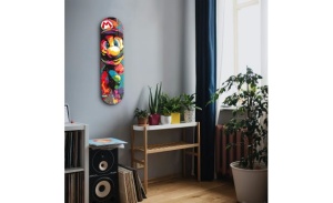 Tablou decorativ Re-Bloom, model Mario, sticla temperata, multicolor, 20 x 80 cm - Img 3