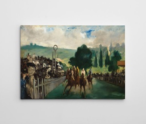 Tablou decorativ Re-Bloom, model peisaj, lemn/panza, multicolor, 50 x 70 cm - Img 2