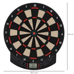 Tinta electronica darts 44x39.5x2.2 cm, 26 jocuri, 8 jucatori, ecran LCD, efecte sonore, PP, multicolor - Verificat A · Re-Bloom - Img 3