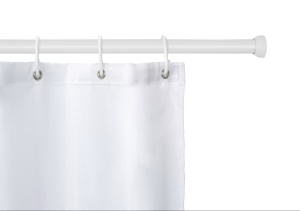 Touws bara extensibila perdea de dus 70-115 cm, aluminiu vopsit, capace cauciuc antiderapante, alba - Verificat A · Re-Bloom - Img 3