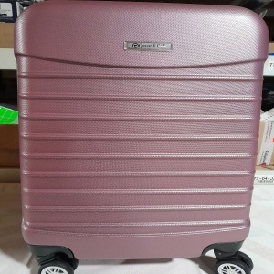 Troler cabina avion, Model Line, 4 roti duble cu rotatie 360°, maner telescopic, cifru, 55 x 36 x 20 cm, ABS, roz pudrat, Resigilat, Grad A - Img 6