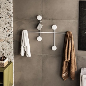 Wallxpert cuiere de perete metal, 82x60x10 cm, grosime 10mm, capacitate 10 kg, 0.71 kg, alb - Verificat A · Re-Bloom - Img 2