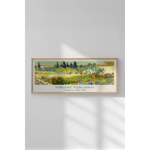 Wallxpert tablou decorativ inramat, 50x120 cm, MDF 2.7mm, cadru lemn masiv 2 cm, imprimare digitala, format panoramic, multicolor - Verificat A · Re-Bloom