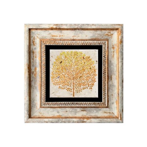 Wallxpert tablou decorativ pe piatra, 20x20 cm, piatra 100% grosime 1cm, cadru lemn 100% grosime 2cm, imprimare UV, multicolor - Verificat A · Re-Bloom