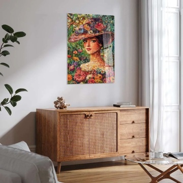 Wallxpert tablou din sticla securizata 30x40 cm, sticla calita 4mm, imprimare UV, hardware preinstalat, multicolor - Verificat A · Re-Bloom - Img 4
