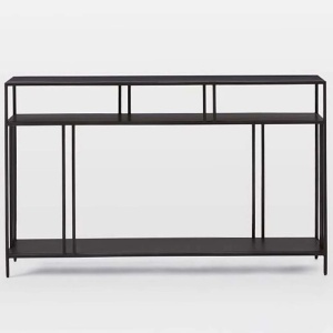 Asi Home Venedik consola hol 110x78x30 cm, PAL melaminat, picioare metal, negru - Verificat A · Re-Bloom