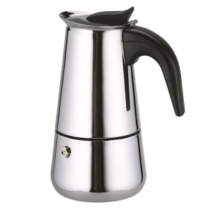 Cafetiera inox, Domotti Vella, 4 portii, Resigilat, Grad A