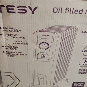 Calorifer electric Tesy CC 2008 E05 R, 2000 W, 8 elementi, 3 trepte putere, Termostat de siguranta, Termostat reglabil, Protectie anti-inghet, Resigilat, Grad A - Img 2