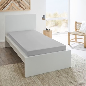 Cearsaf cu elastic 140-160x200-220 cm, bumbac/elastan, lavabil 60°C, gri - Verificat A · Re-Bloom - Img 2